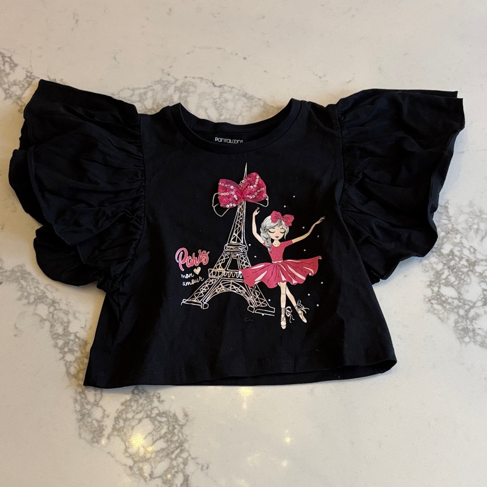 Pantaloons Junior Black Tee